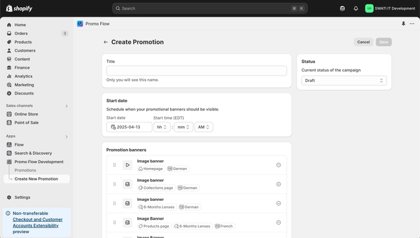 SWATI.com Landing Page